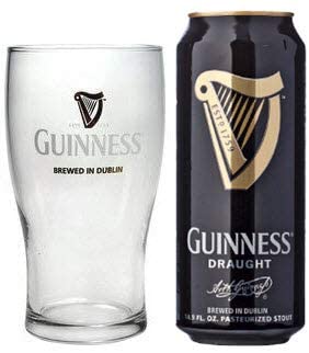 Guinness Draught Can (440 ml) and Draught Guinness Glass Set