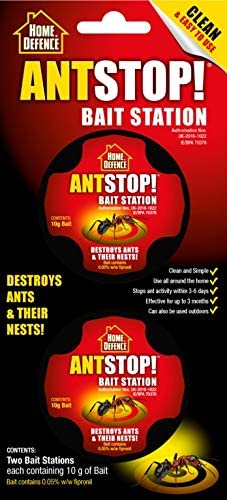 Home Defence Ant Stop! Bait Station, Destroys Ants and their Nests Contains fipronil