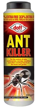 2 x Doff 400g Ant and Crawling Insect Killer Powder Cockroach Earwig Woodlice