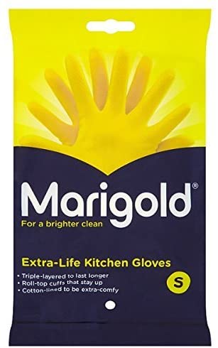 MARIGOLD (6 Pack Extra-Life Kitchen Gloves Small
