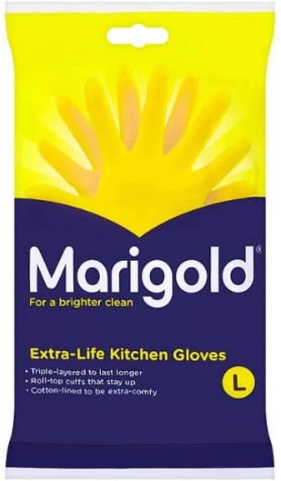 MARIGOLD Extra Life Kitchen Gloves Large Case of 6