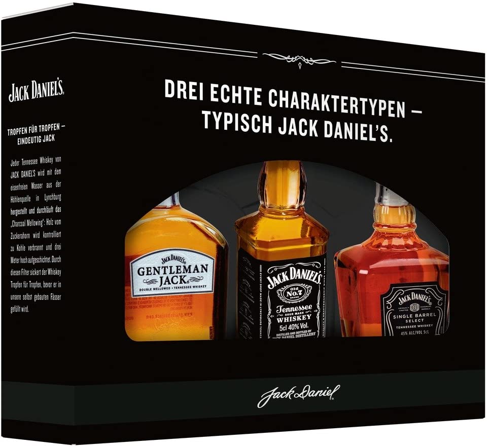 Jack Daniel's Family of Brands Miniatures 40-45%.vol. Gift Set (3 x 5cl)