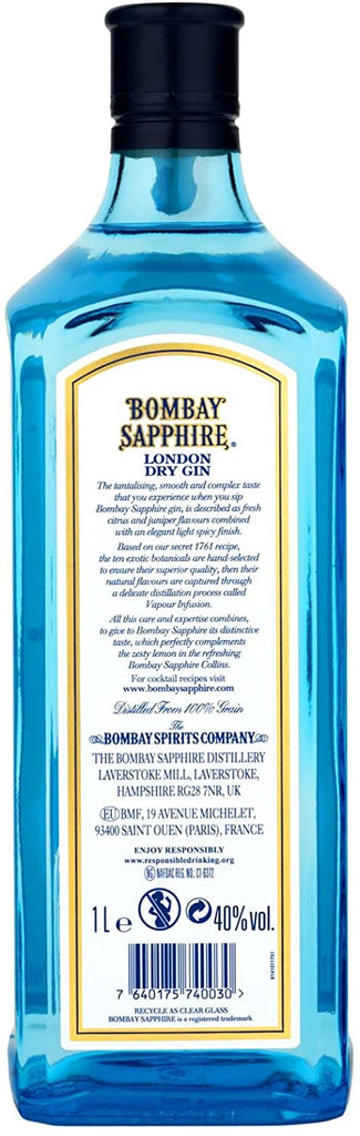 Sapphire Bombay – Gin Sapphire Distilled London Bombay
