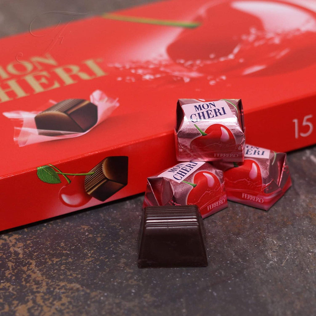 Ferrero Mon Chéri, Cherry Liqueur Chocolates (1 x 15 Piece Box)