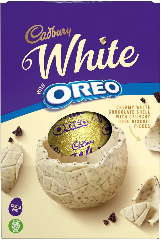 Cadbury White Oreo Large Chocolate Easter Egg, 220 g