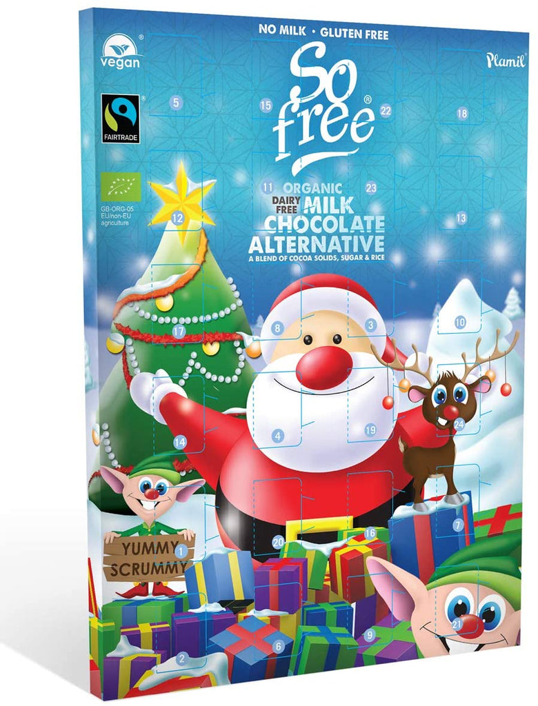 Plamil, So Free So Free Milk Chocolate Alternative Advent Calendar, 110 g