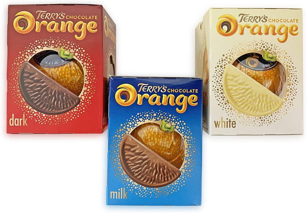 Terry's Chocolate Orange 157g 3 Pack - White Chocolate, Milk Chocolate & Dark Chocolate