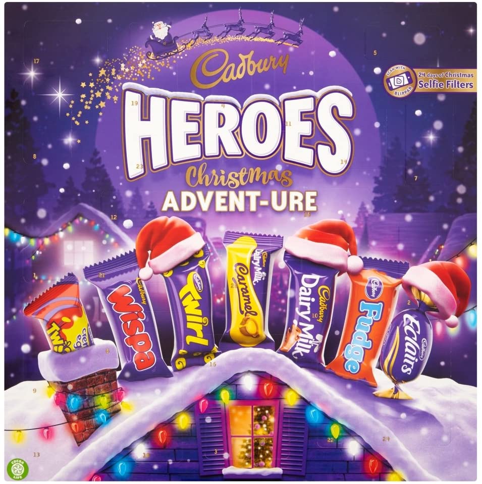 Cadbury Heroes Christmas Advent-ure Calendar, 232g