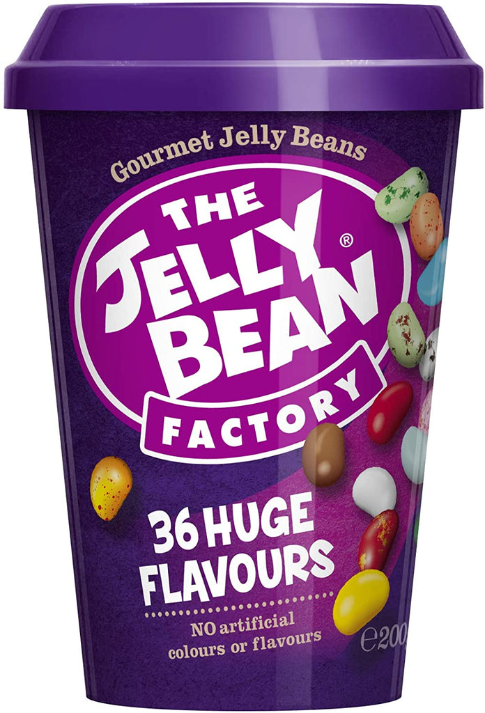 The Jelly Bean Factory Cup, 200 g (Pack of 3) - Gluten, Gelatine and Nut Free - Halal and Kosher - Suitable for Vegetarians and Coeliacs