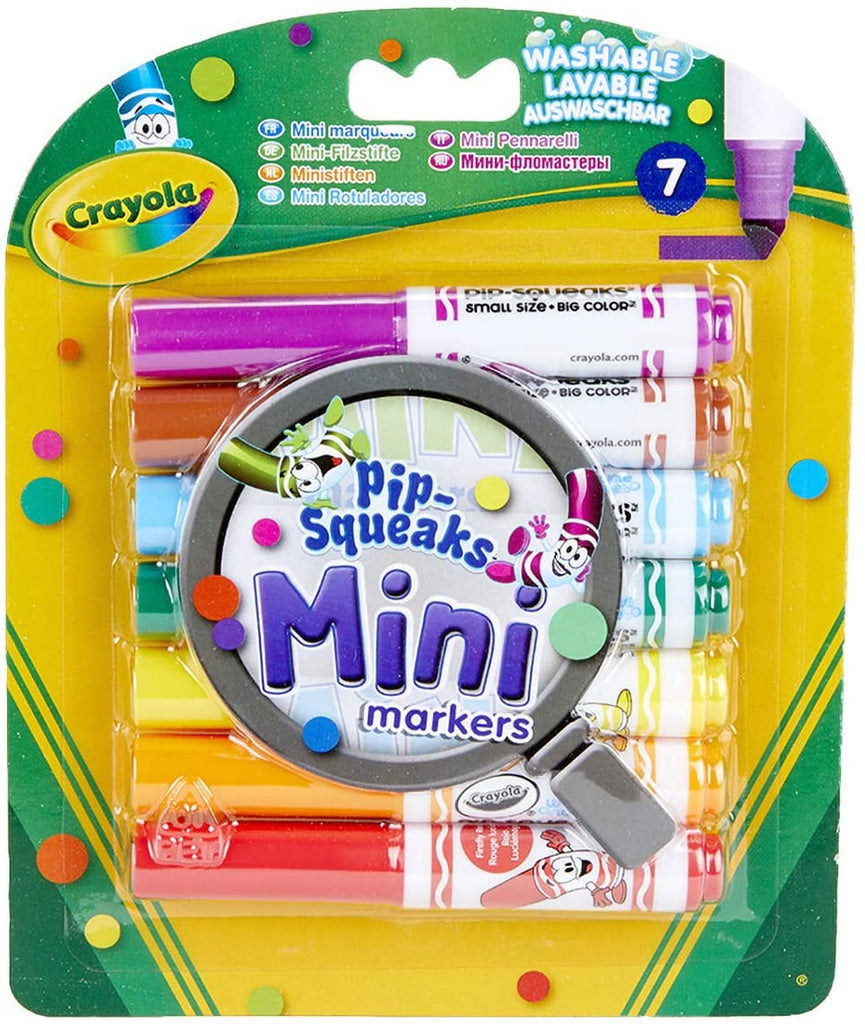 Crayola Pip-Squeaks Mini Washable Felt Tip Colouring Pens