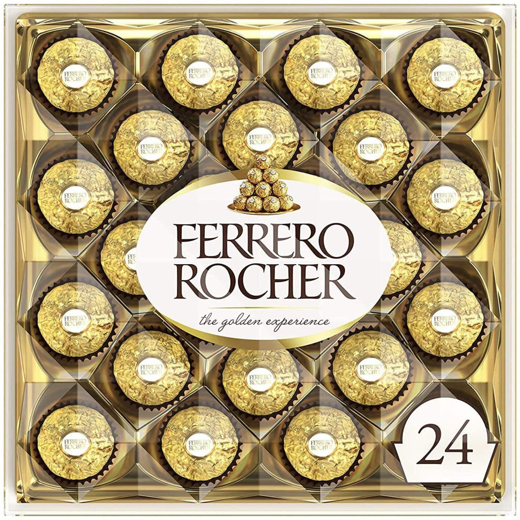 Ferrero Rocher Milk and Hazelnut Chocolate 24 Piece Gift Box, 300g
