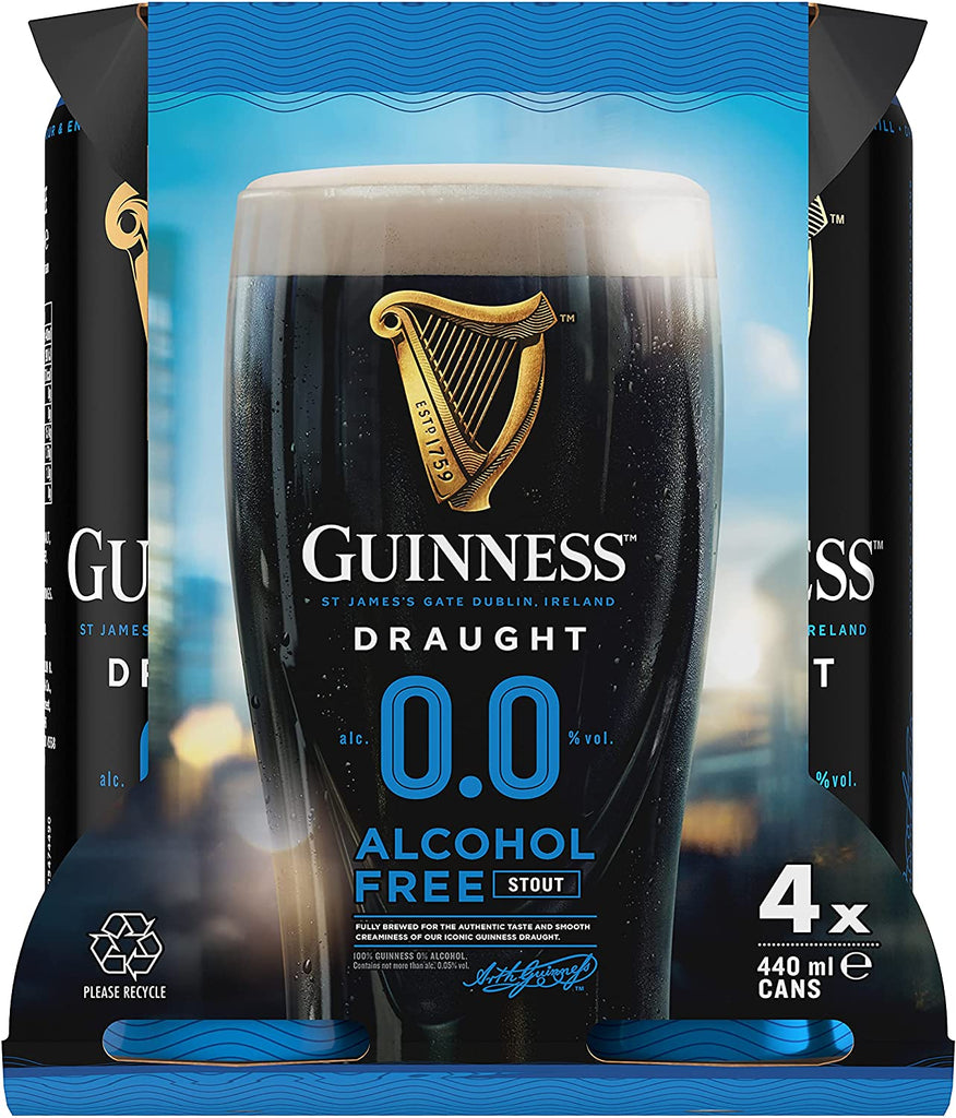 Guinness Draught 0% Alcohol Free 4x440m