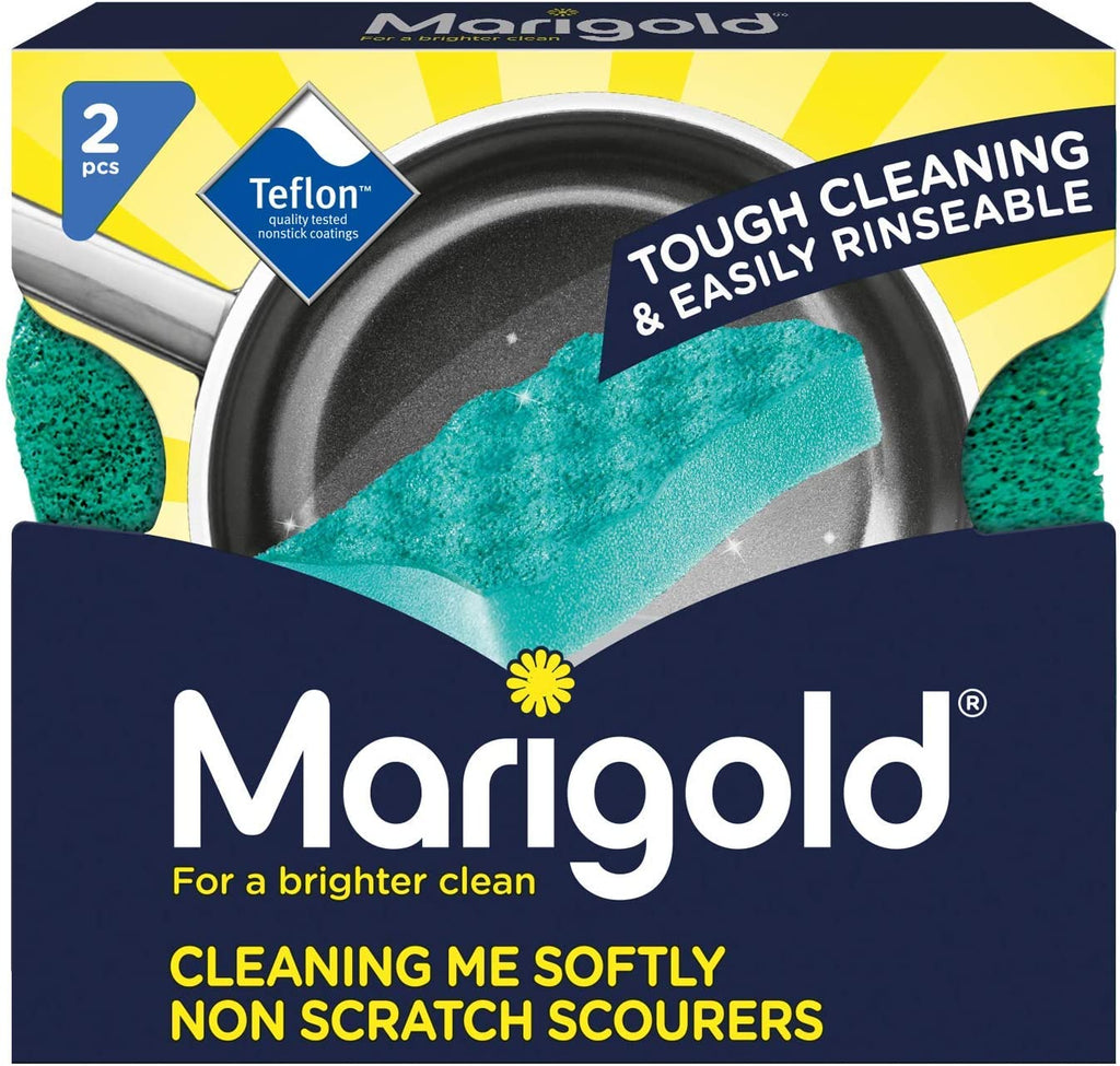 Marigold Cleaning Me Softly Non-Scratch Scourer, 14 Packs of 2 Scourers