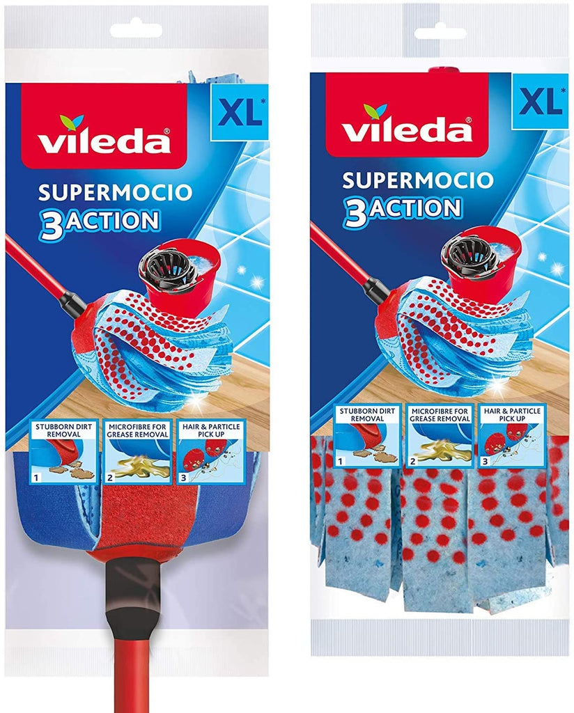 Vileda SuperMocio 3Action XL Mop with Extra Refill
