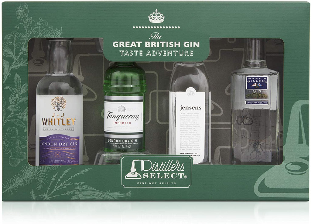Gift Creations London Dry Gin Selection, 4 x 50ml