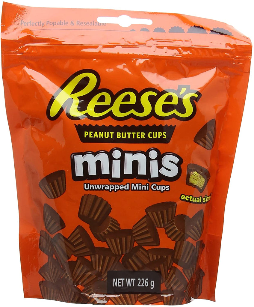 Reese's Peanut Butter Cup Minis Pouches 226 g (Pack of 4)