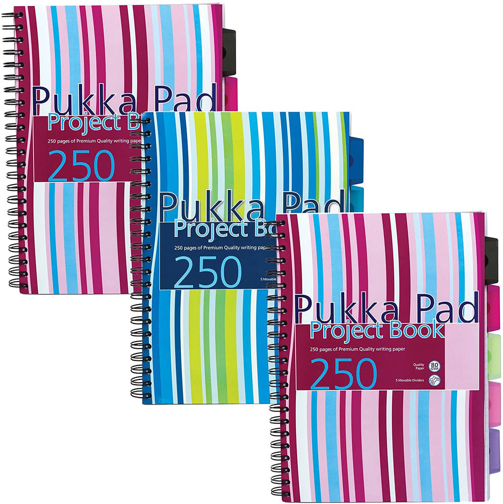 Pukka Pad A4 Project Book (Pack of 3)