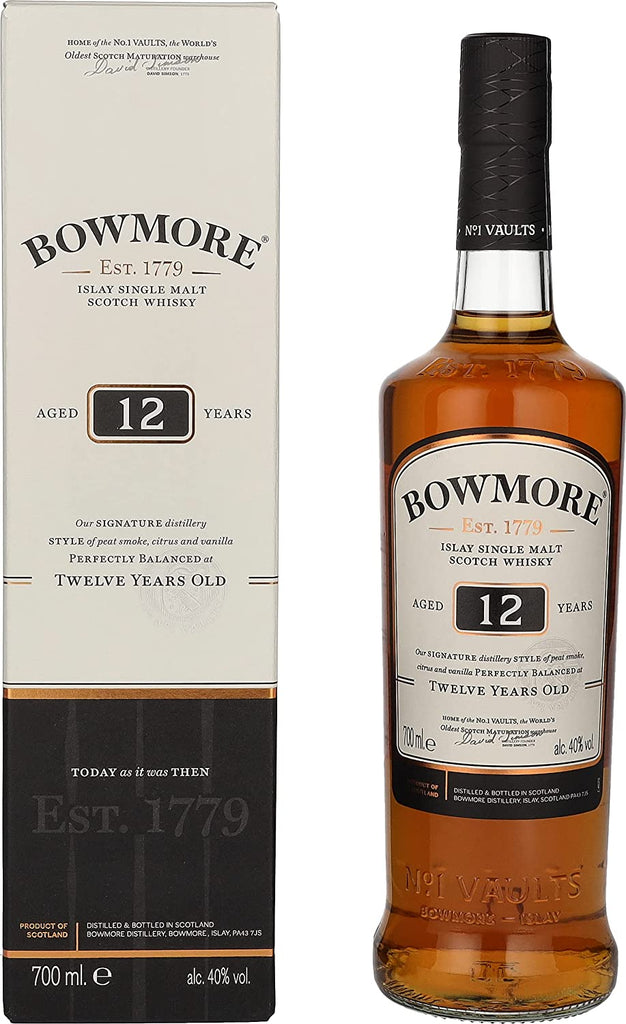 Bowmore 12 Year Old Single Malt Scotch Whisky, 70cl
